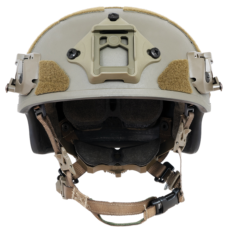 NIJ IIIA+ certified helmet AMP-1 E in high cut made by Busch PROtective - front