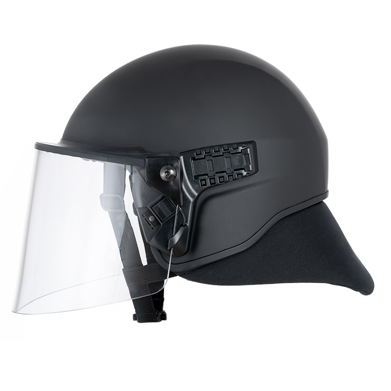 Crowd and Riot Control helmet ARC-2 E made by Busch PROtective - left side