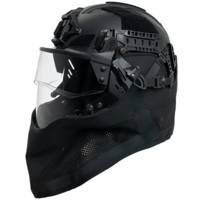 Training kit CTM-1 by Busch PROtective, AMH-2 helmet, CTV-1 visor, CTM-1 mandible and neck guard